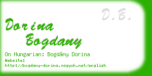 dorina bogdany business card