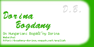 dorina bogdany business card